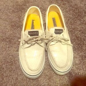 Sperry sparkle white